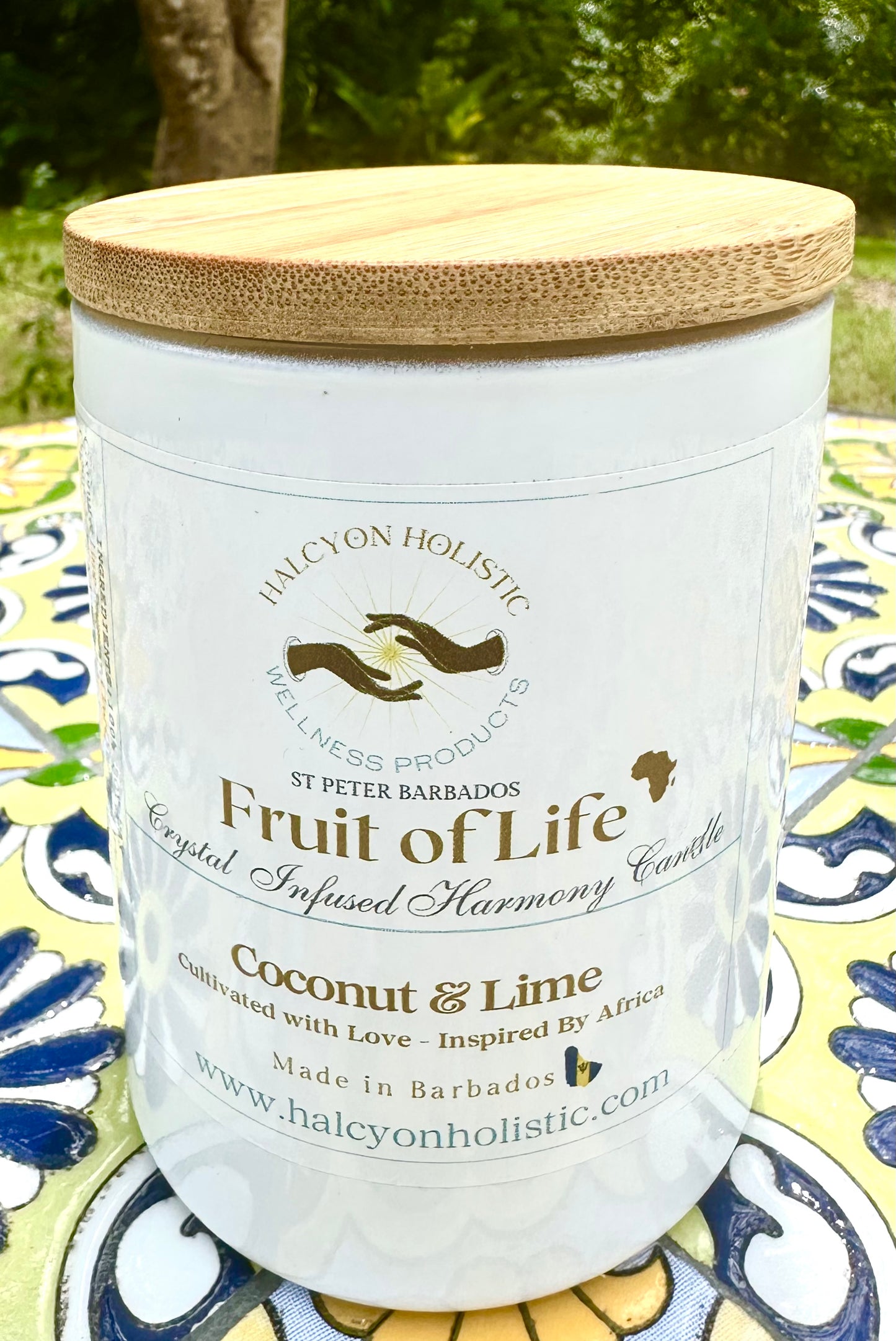 Fruit of Life Harmony Candle – A Tropical Vibe