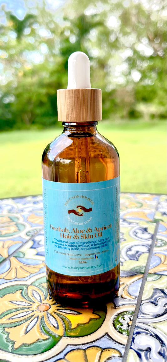 Baobab, Aloe  & Apricot Kernel  Hair & Skin Oil